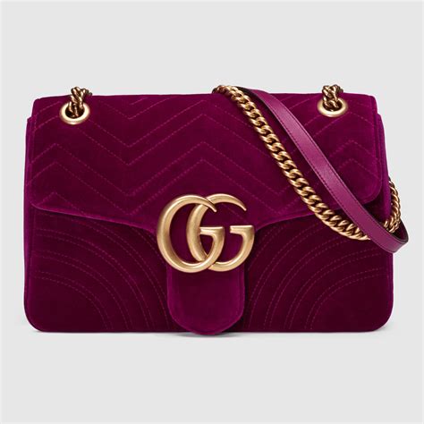 gucci gg marmont velvet crossbody bag|gucci marmont suede bag.